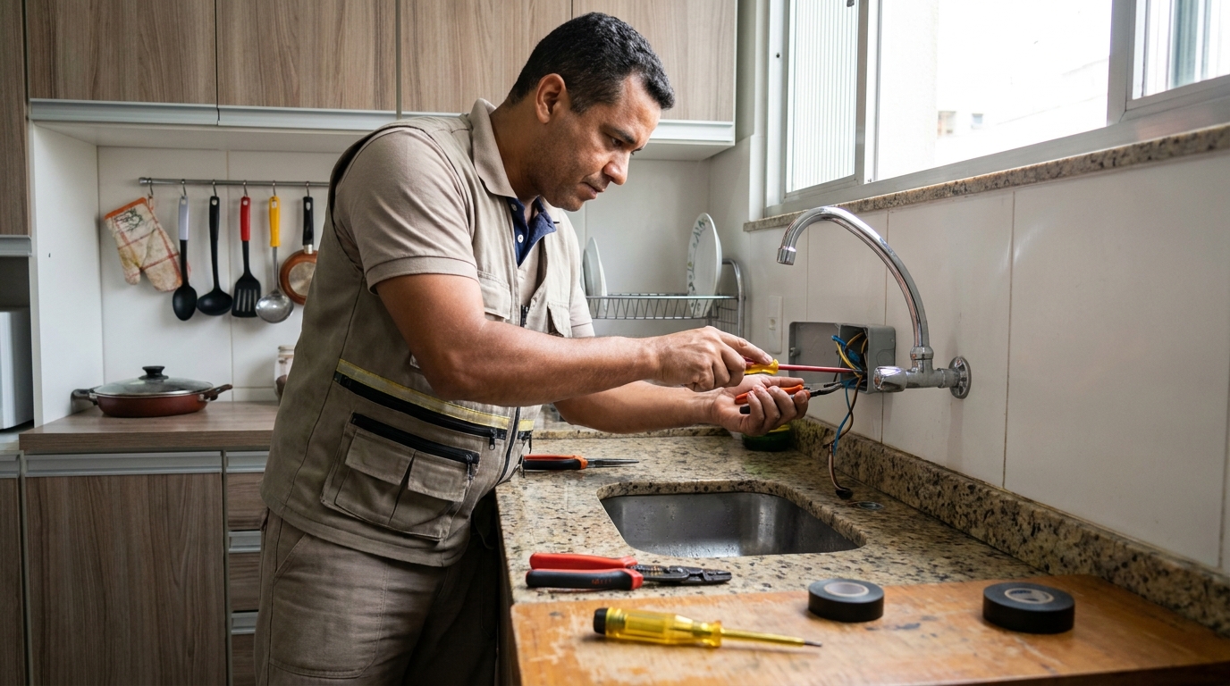 Instalação em Cozinha ou Área Gourmet em Goiânia‑GO