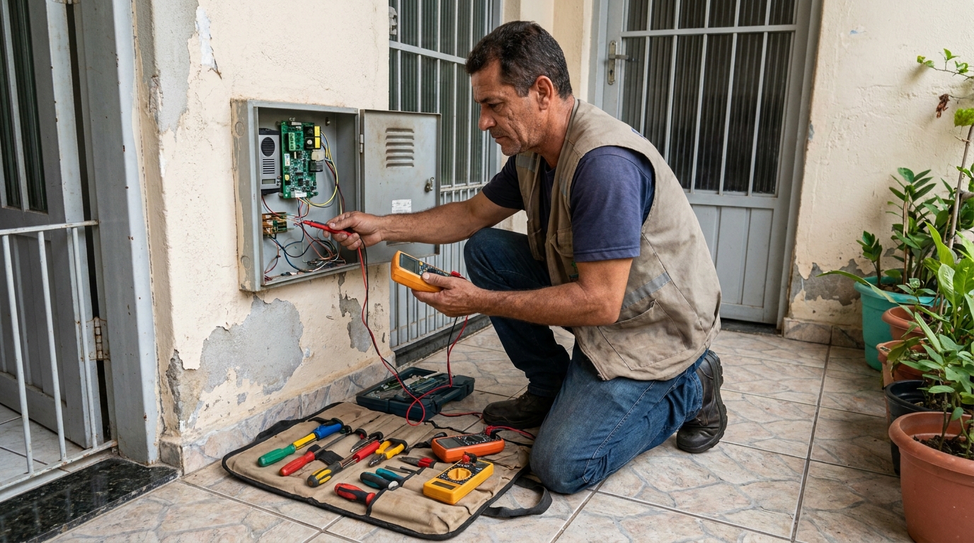 Troca de Fiação de Interfone no Jardim Liberdade, Goiânia‑GO
